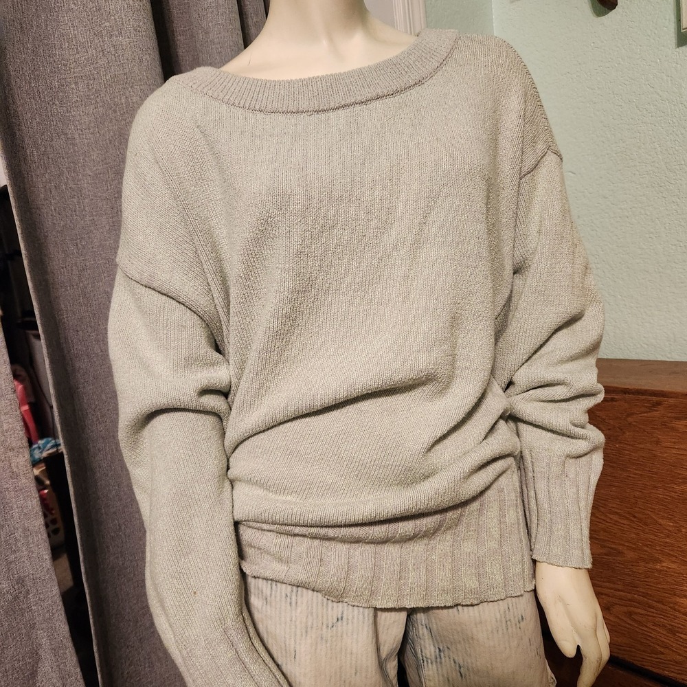 Free People Brookside Oversized Tunic‎ Sweater Spearmint Lavender blend Size S